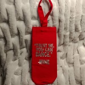 💲FIRM💲 NWOT Cute Canvas Wine Tote